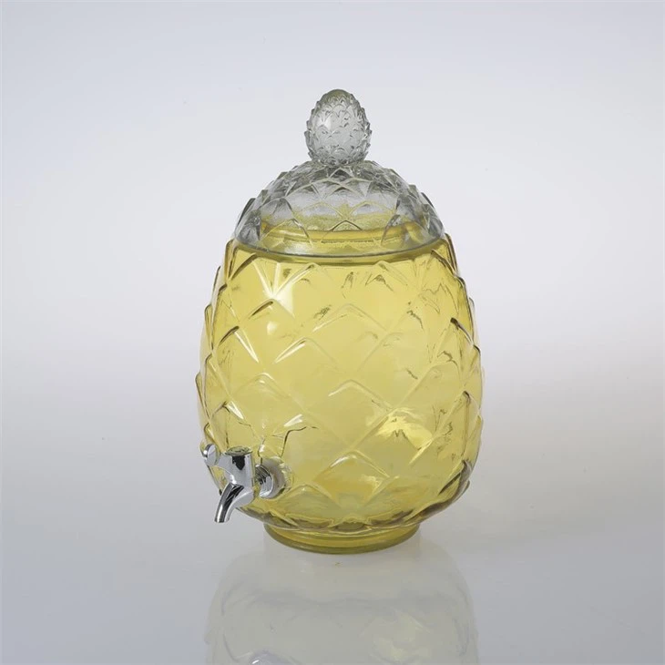 Borosilicate Glass Beverage Dispenser For Juice
