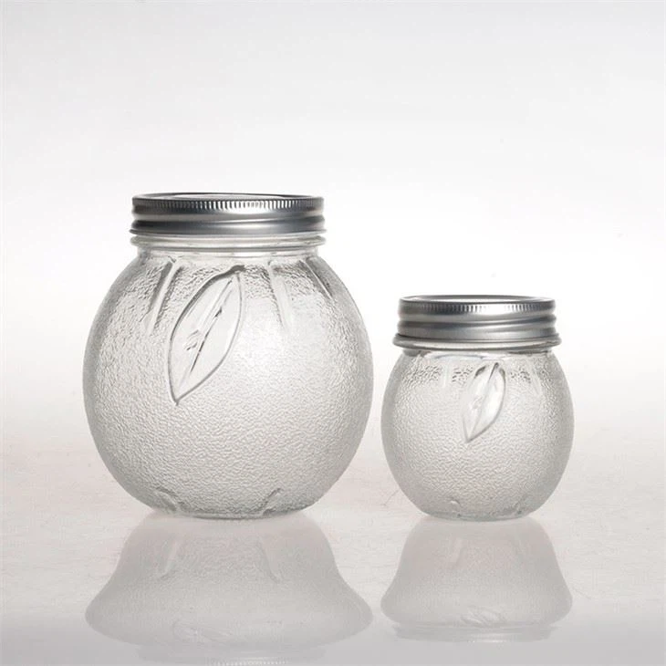 Glass Food Canning Mason Jar With Metal Lid