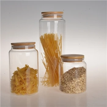 Pot de stockage en verre borosilicaté de haute qualité
