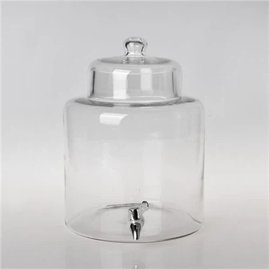 Distributeur de boissons en verre borosilicaté