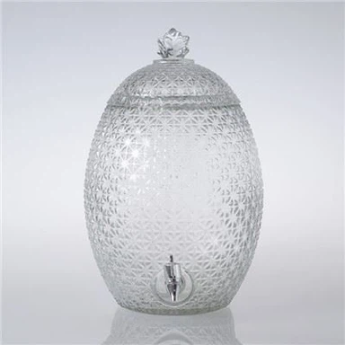 Distributeur d'eau en verre décoratif