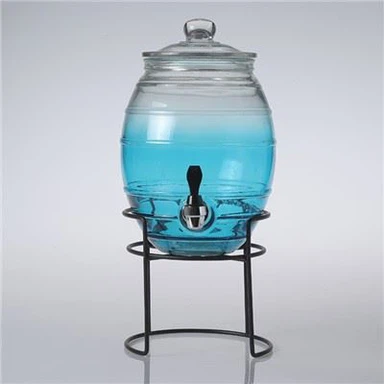 Distributeur de boisson en verre pour thé glacé