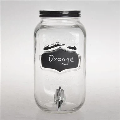 Distributeur de boissons en verre de grande capacité