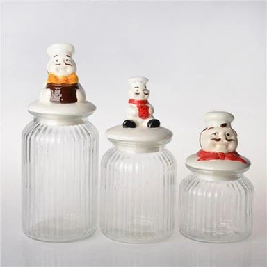 Bocal scellé avec couvercle en céramique à vente chaude de nouveau style