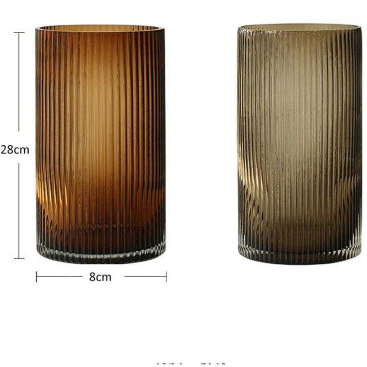 Brown Glass Vandle Stick Holders