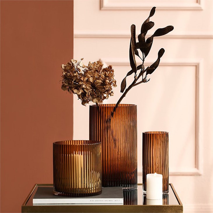 Porte-bâtons Vandle en verre brun
