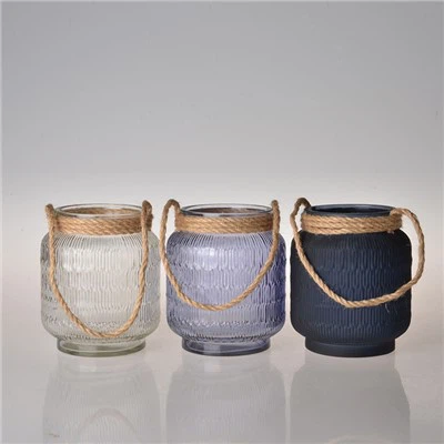 Bougeoir Vase Avec Poignée En Paille