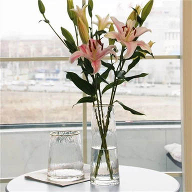 Vase en verre conique
