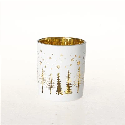 Bougeoirs En Argent Et Verre