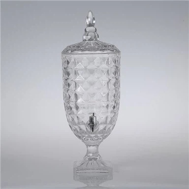 Pot de boisson en verre