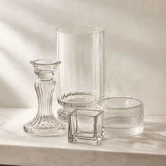 Bougeoir en verre