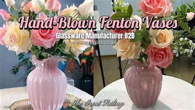 La fabrication des vases Fenton soufflés à la main de ZGS Glass