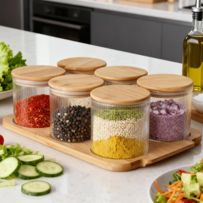 Ensemble de bidons en verre ronds de 750 ml